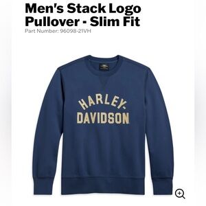 Harley Davidson Crewneck Pullover Mens 2XL